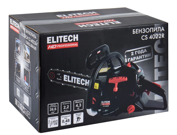 Бензопила ELITECH HD CS 4022R (E1611.004.00)