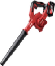 Воздуходувка акк. 18В/2х4,0Ач Li-lon, б/щет, 186м³/ч, 0,1м/с, 2кг