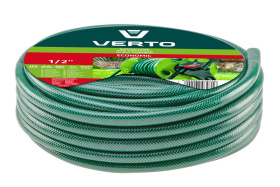 Шланг 1/2"  х 20м, садовый, ПВХ, армированный, 3-х слойный, VERTO ECONOMIC