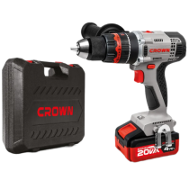 Аккумуляторная дрель-шуруповерт CROWN CT21075HMX-4 BMC 20В