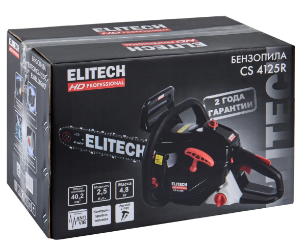 Бензопила ELITECH  CS 4125R (E1611.005.00) HD