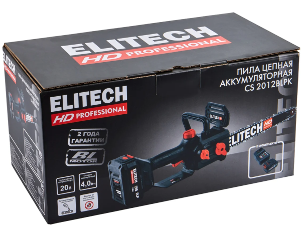 Аккумуляторная цепная ELITECH CS 2012BLPK (E1611.026.01)