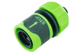 Муфта-автомат к шлангу 3/4" с автостопом, двухкомп. VERTO